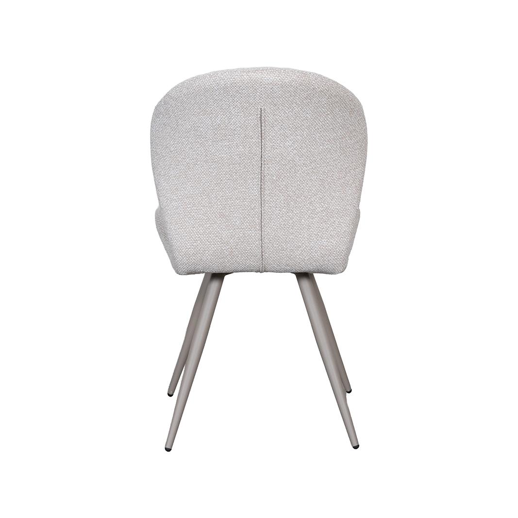  Eetkamerstoel Sil - Naturel - Royal Boucle - Taupe Metalen Frame afbeelding 4