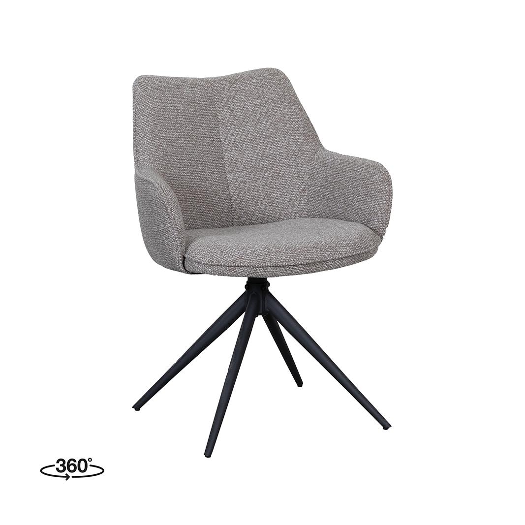  Eetkamerstoel Sawa - Mushroom - Royal Boucle afbeelding 1