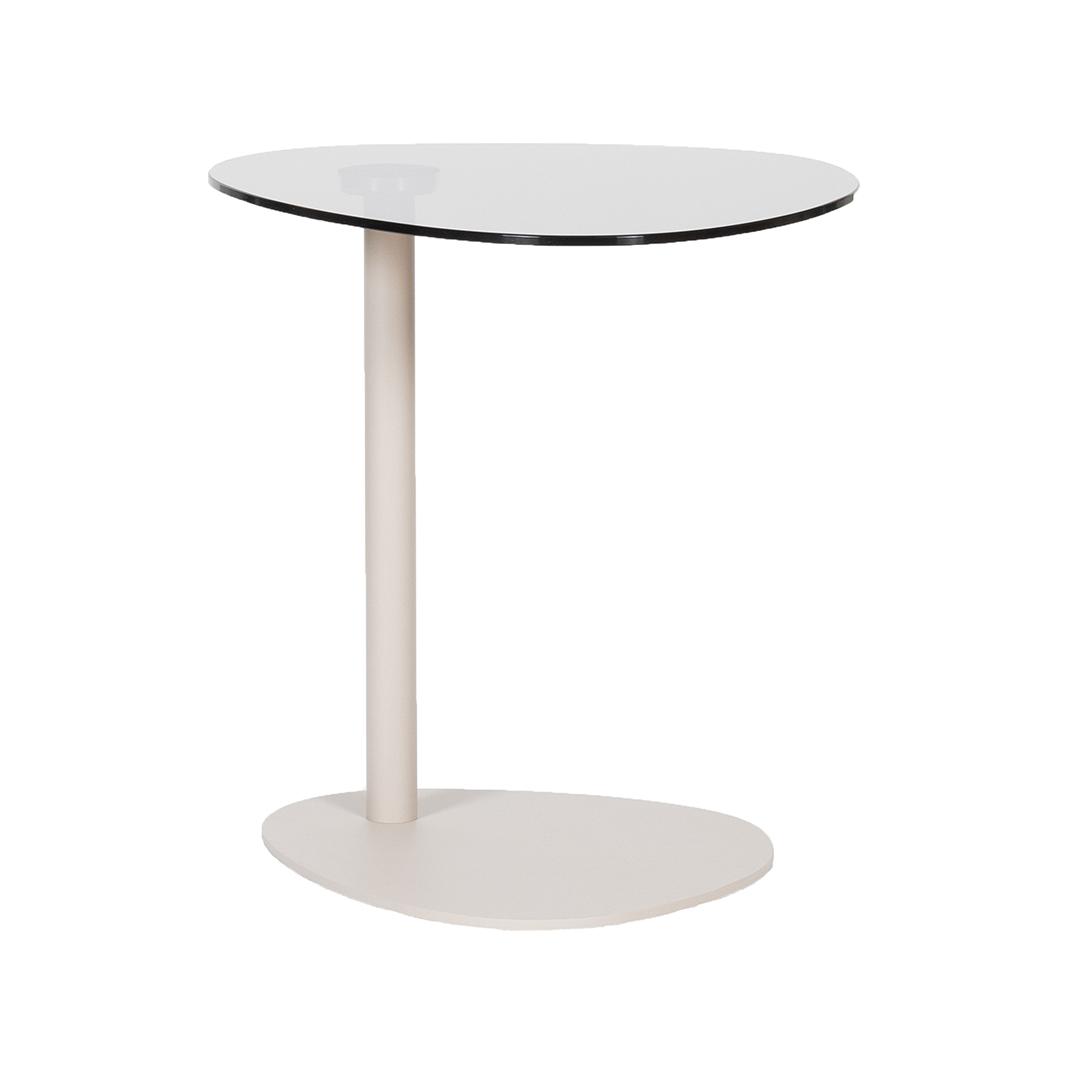  Bijzettafel Lily - Smoked Brown - Glas afbeelding 1