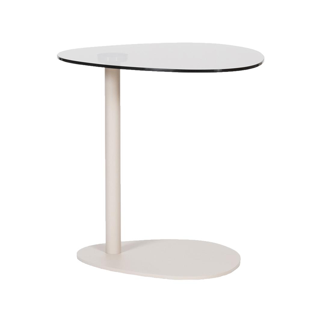  Bijzettafel Lily - Smoked Brown - Glas afbeelding 2