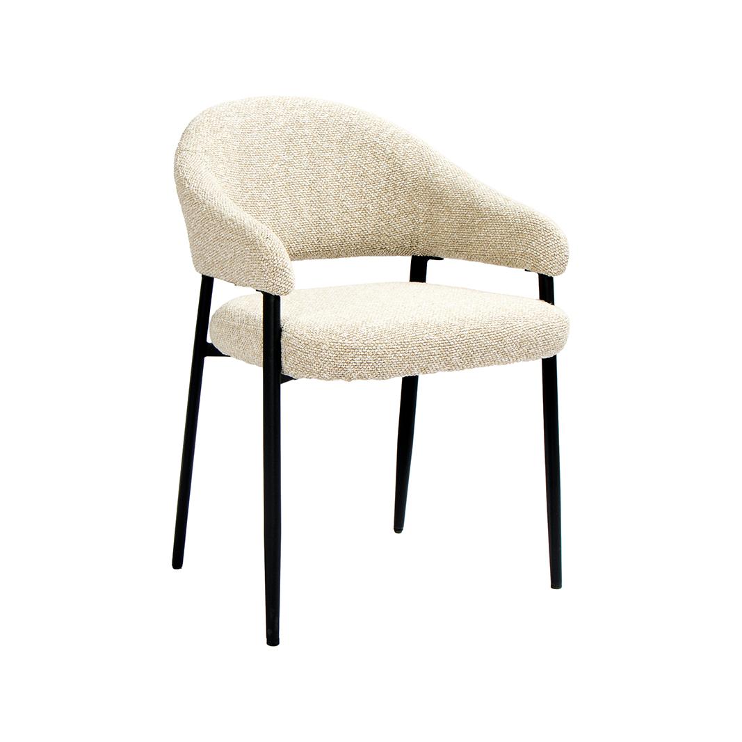  Eetkamerstoel Sora - Naturel - Royal Boucle afbeelding 1