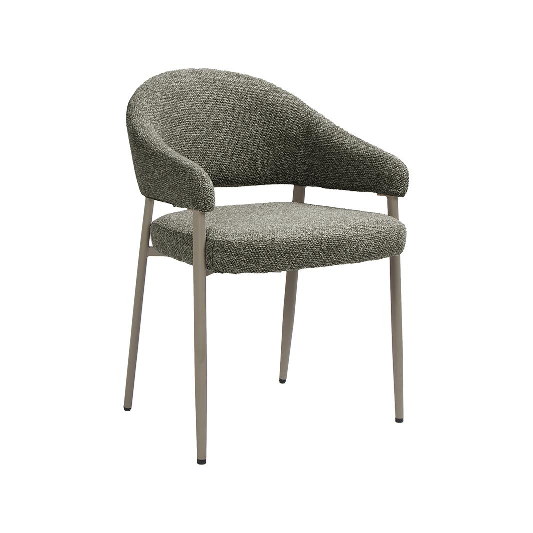  Eetkamerstoel Sora - Mushroom - Royal Boucle afbeelding 1