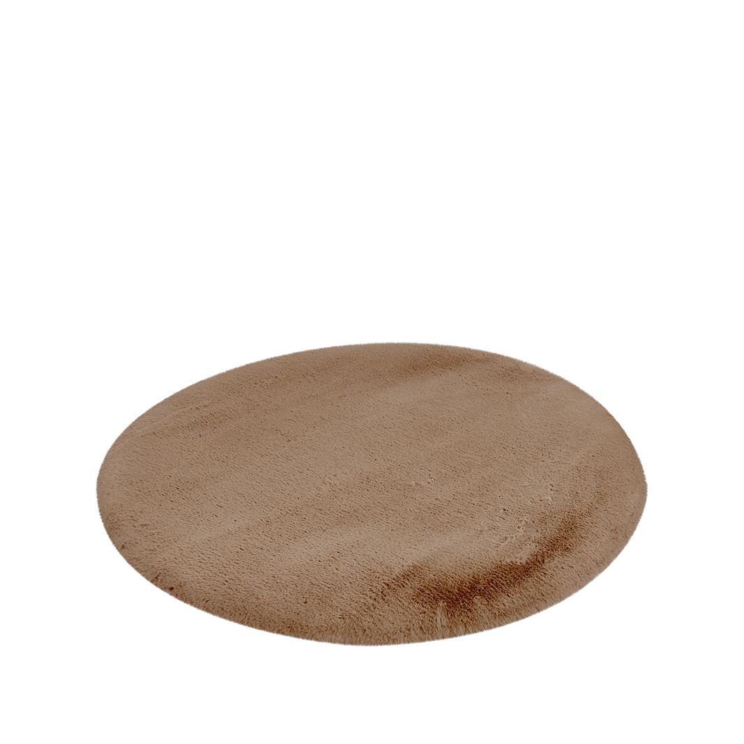  Vloerkleden Indy - Chocolate - Polyester - 200x200 cm - Rond afbeelding 2