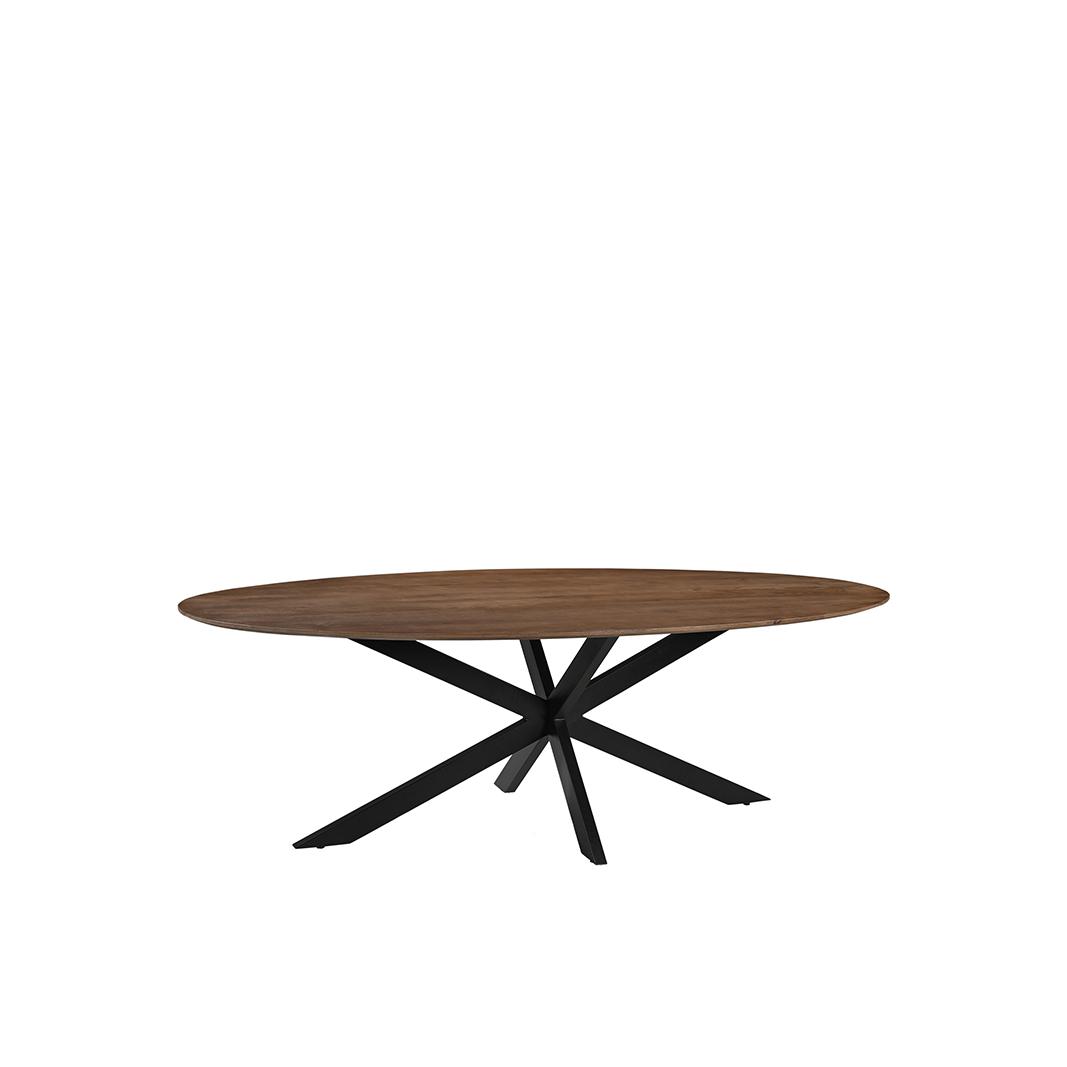  Eetkamertafel James - Nature Smooth - Mangohout - 190 cm - Ovaal afbeelding 1