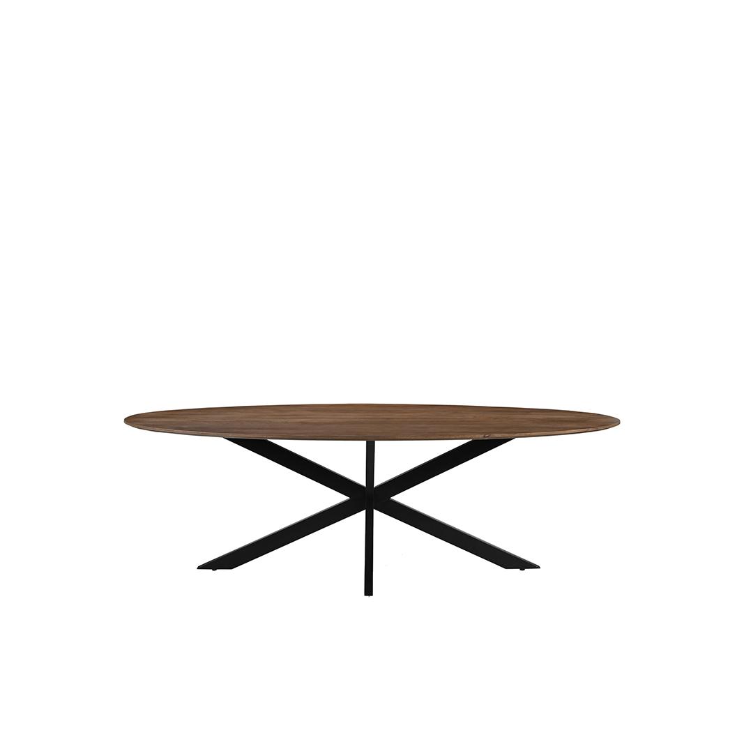  Eetkamertafel James - Nature Smooth - Mangohout - 190 cm - Ovaal afbeelding 2