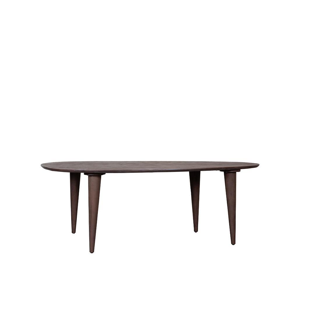  Eetkamertafel Fly - Espresso - Mangohout - 180 cm - Organisch afbeelding 1