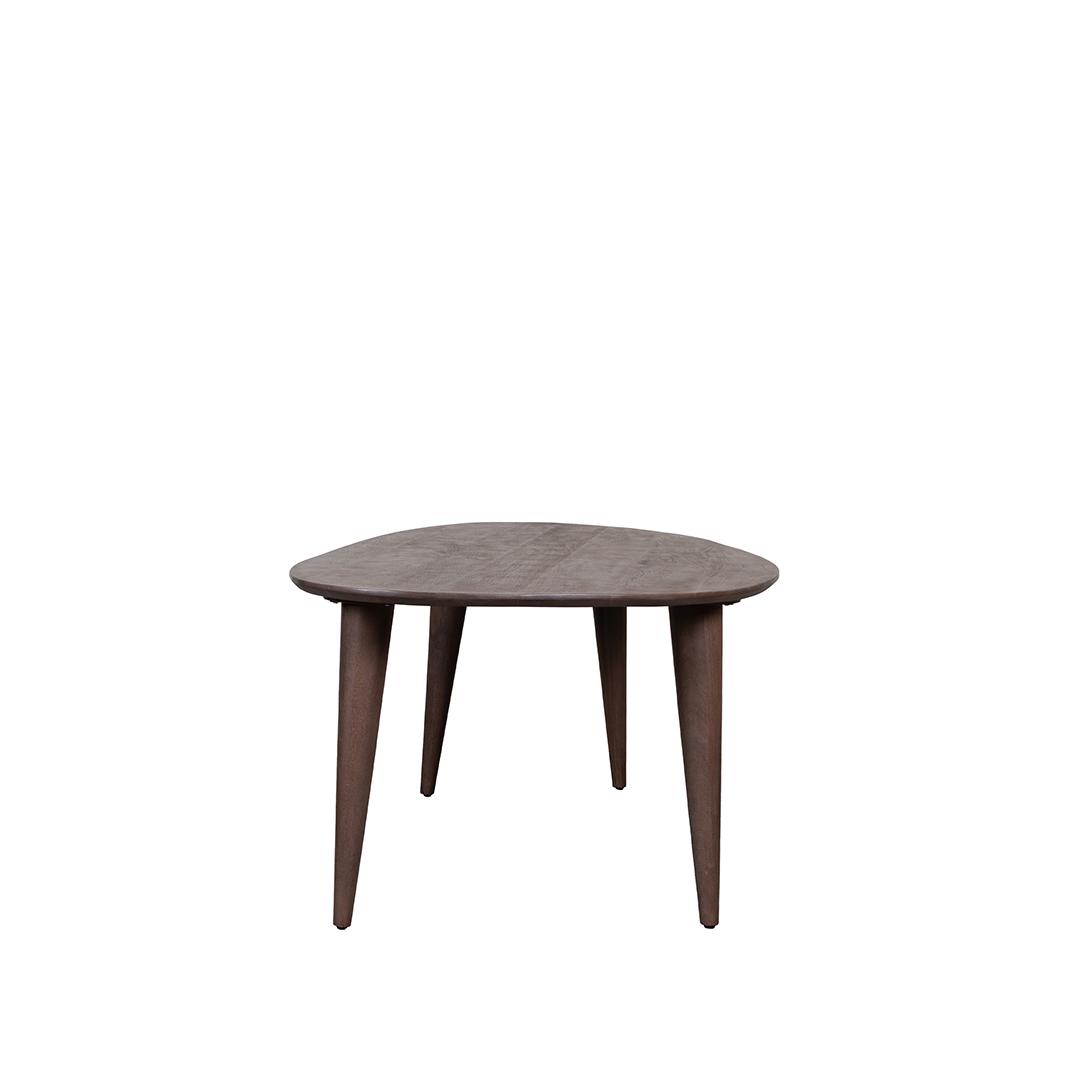  Eetkamertafel Fly - Espresso - Mangohout - 200 cm - Organisch afbeelding 4