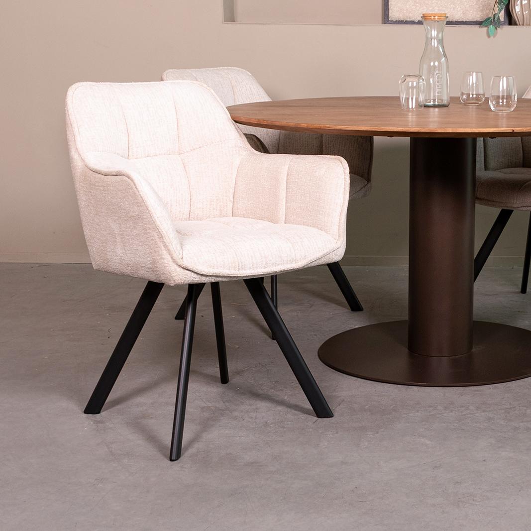  Eetkamerstoel Riley - Naturel - Tresor afbeelding 1