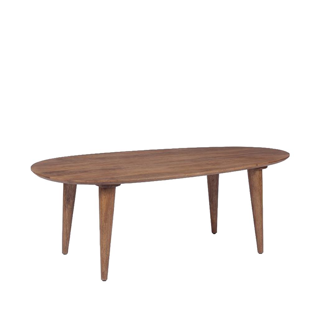  Eetkamertafel Fly - Nature Smooth - Mangohout - 200 cm - Organisch afbeelding 2