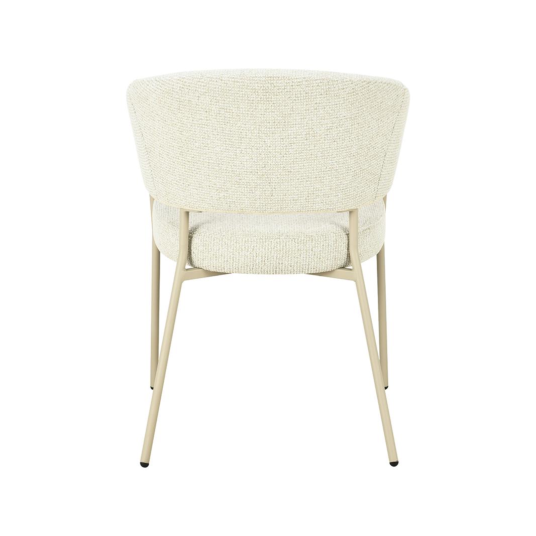  Eetkamerstoel Takumi - Naturel - Prestige - Beige Metale Frame afbeelding 5