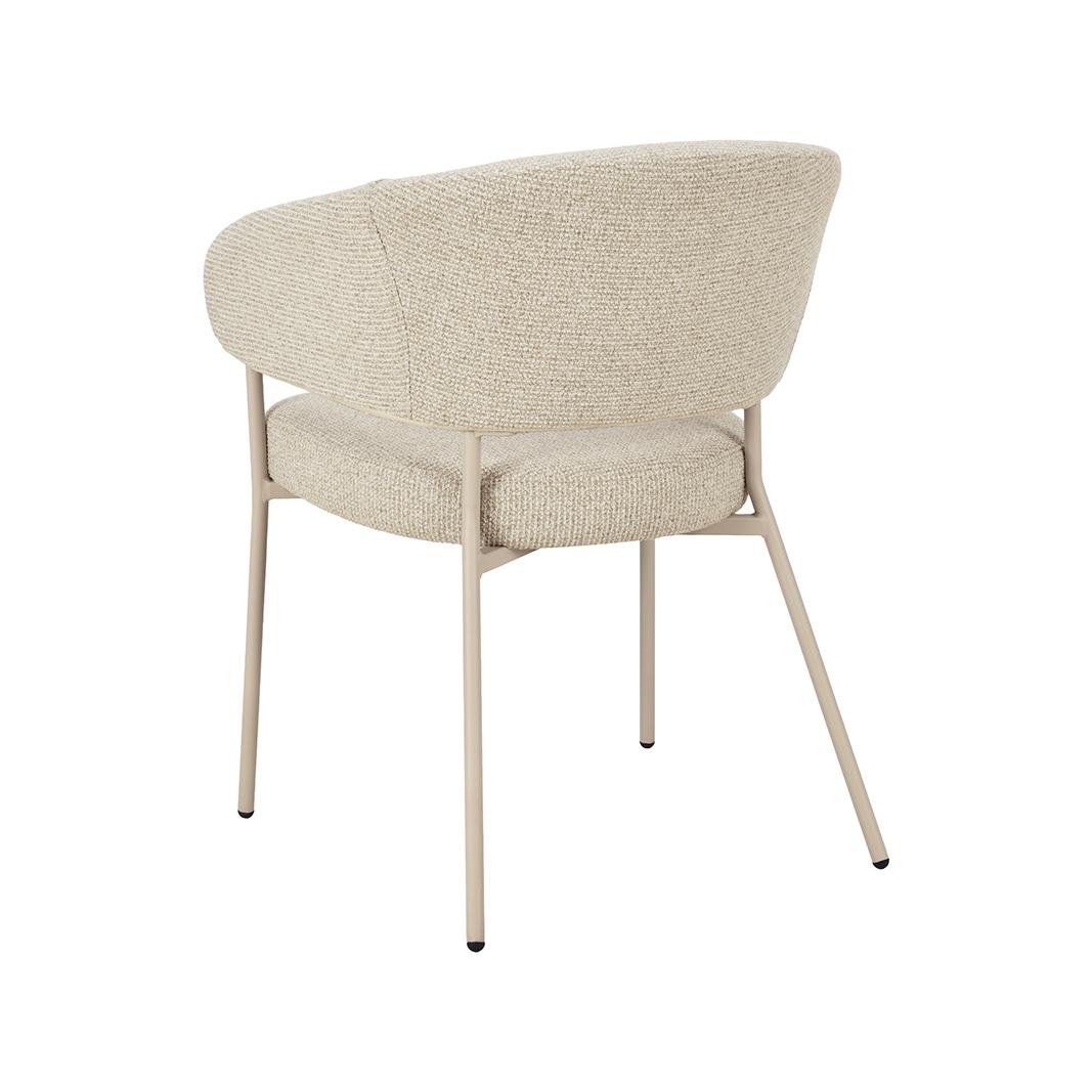  Eetkamerstoel Takumi - Beige - Prestige - Beige Metale Frame afbeelding 4