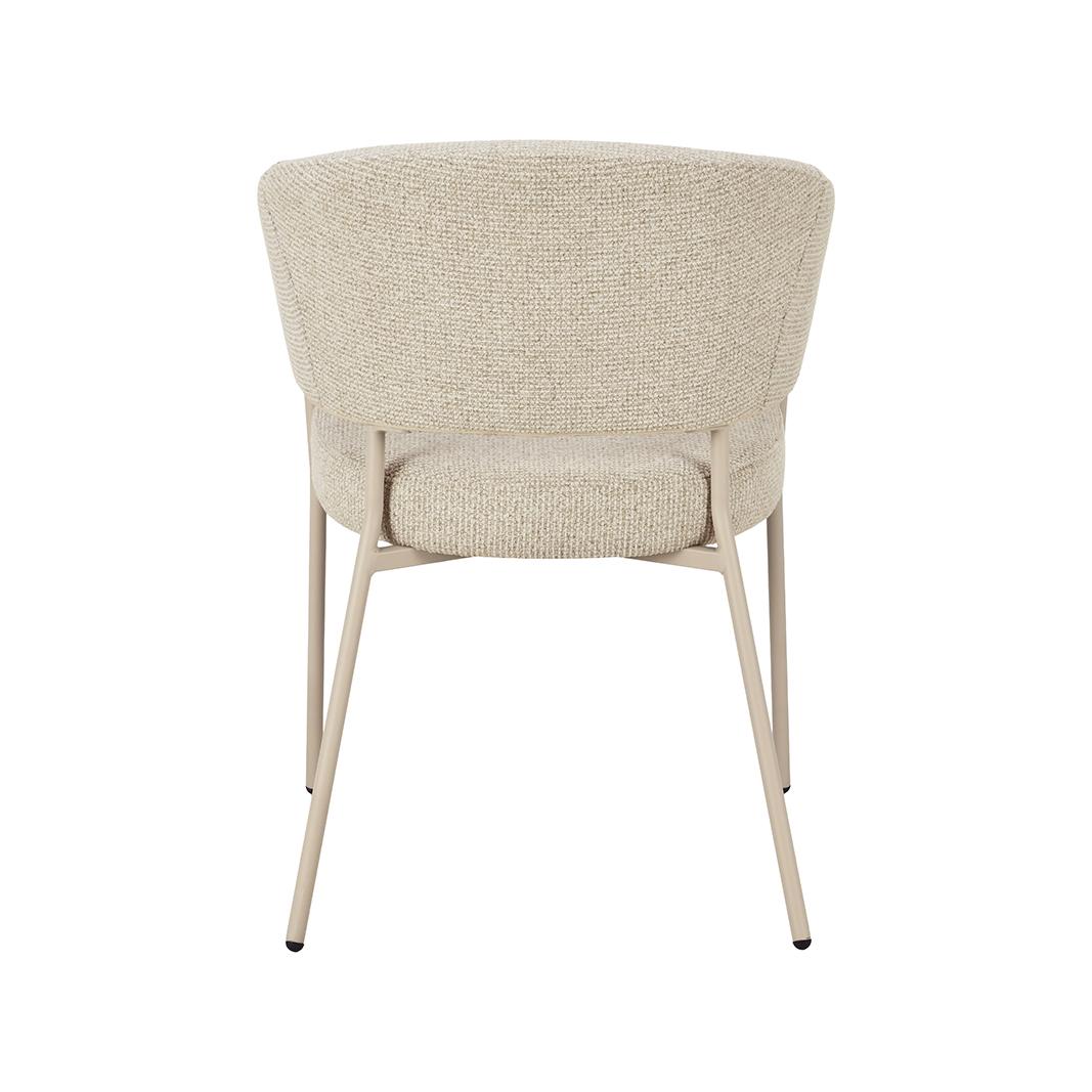  Eetkamerstoel Takumi - Beige - Prestige - Beige Metale Frame afbeelding 5