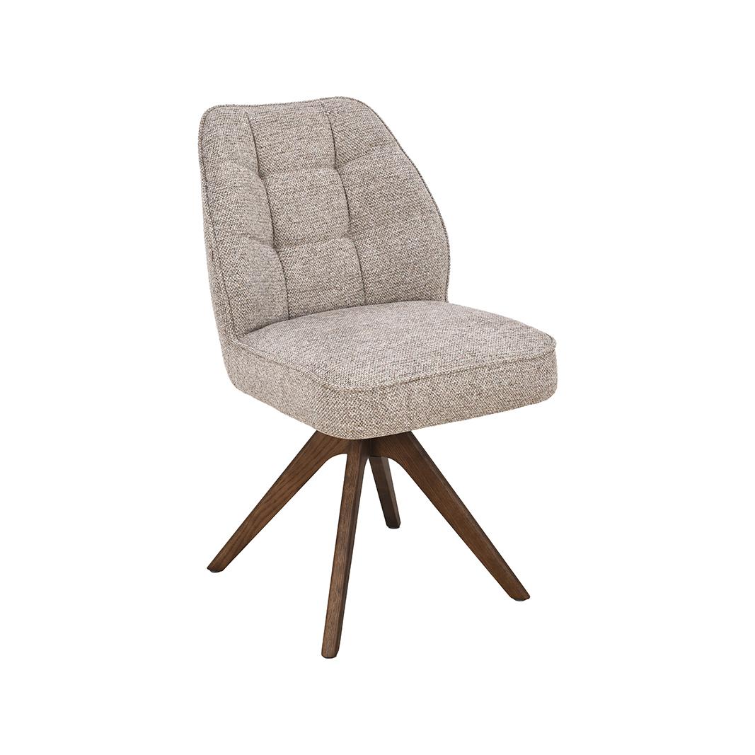  Eetkamerstoel Yuto - Naturel - Prestige - Walnoot Houten Frame afbeelding 2