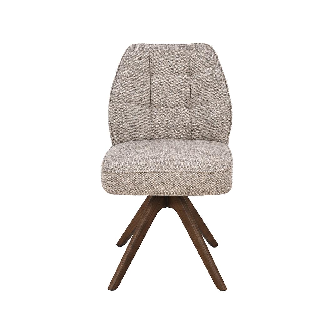  Eetkamerstoel Yuto - Naturel - Prestige - Walnoot Houten Frame afbeelding 3