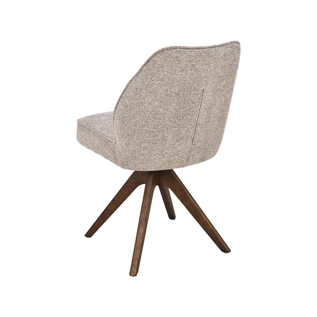  Eetkamerstoel Yuto - Naturel - Prestige - Walnoot Houten Frame afbeelding 4