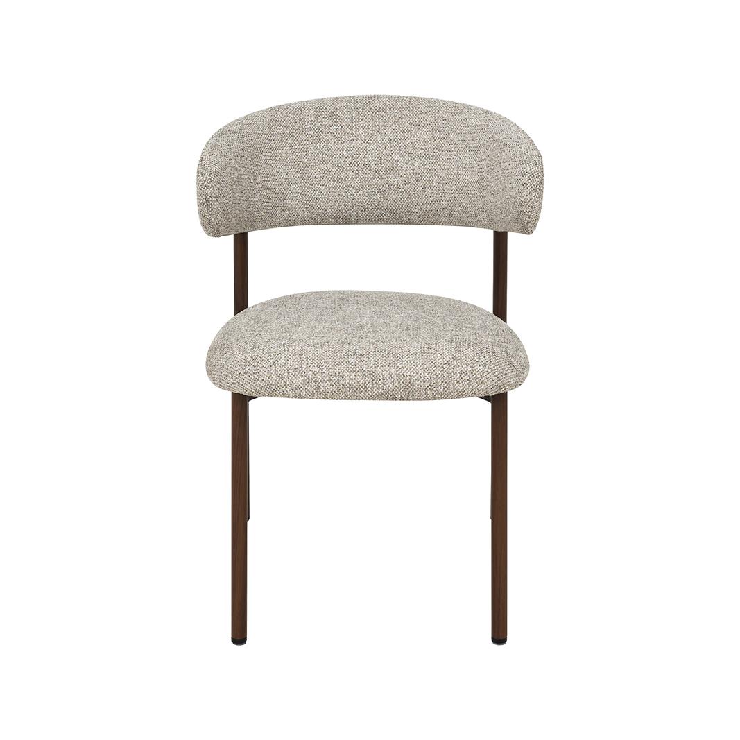  Eetkamerstoel Kaito - Beige - Prestige - Walnoot Houten Frame afbeelding 2