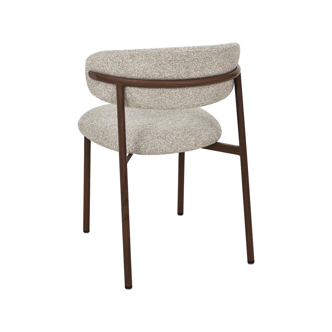  Eetkamerstoel Kaito - Beige - Prestige - Walnoot Houten Frame afbeelding 3