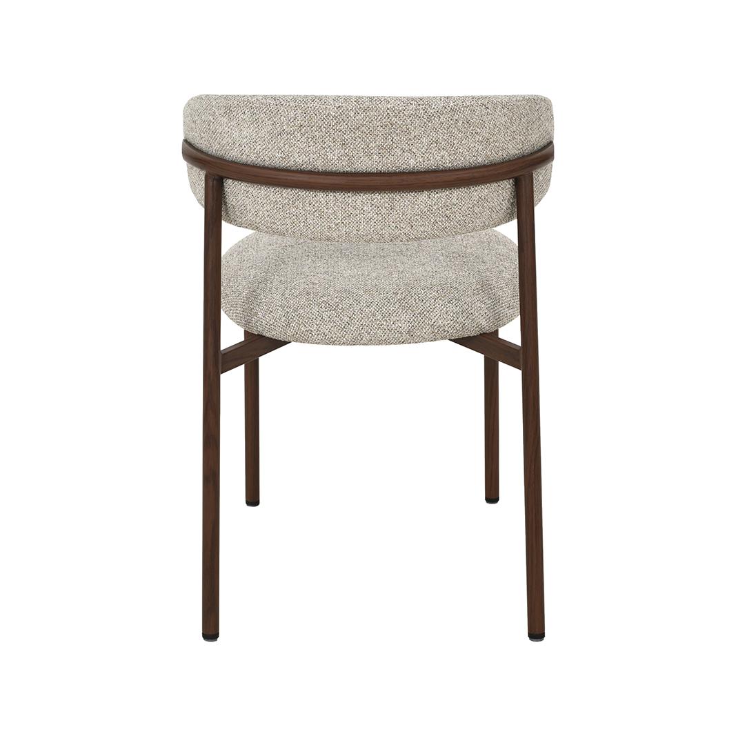  Eetkamerstoel Kaito - Beige - Prestige - Walnoot Houten Frame afbeelding 5