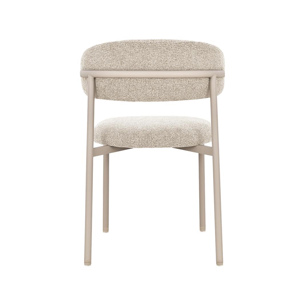  Eetkamerstoel Kaito - Beige - Prestige - Beige Metalen Frame afbeelding 5