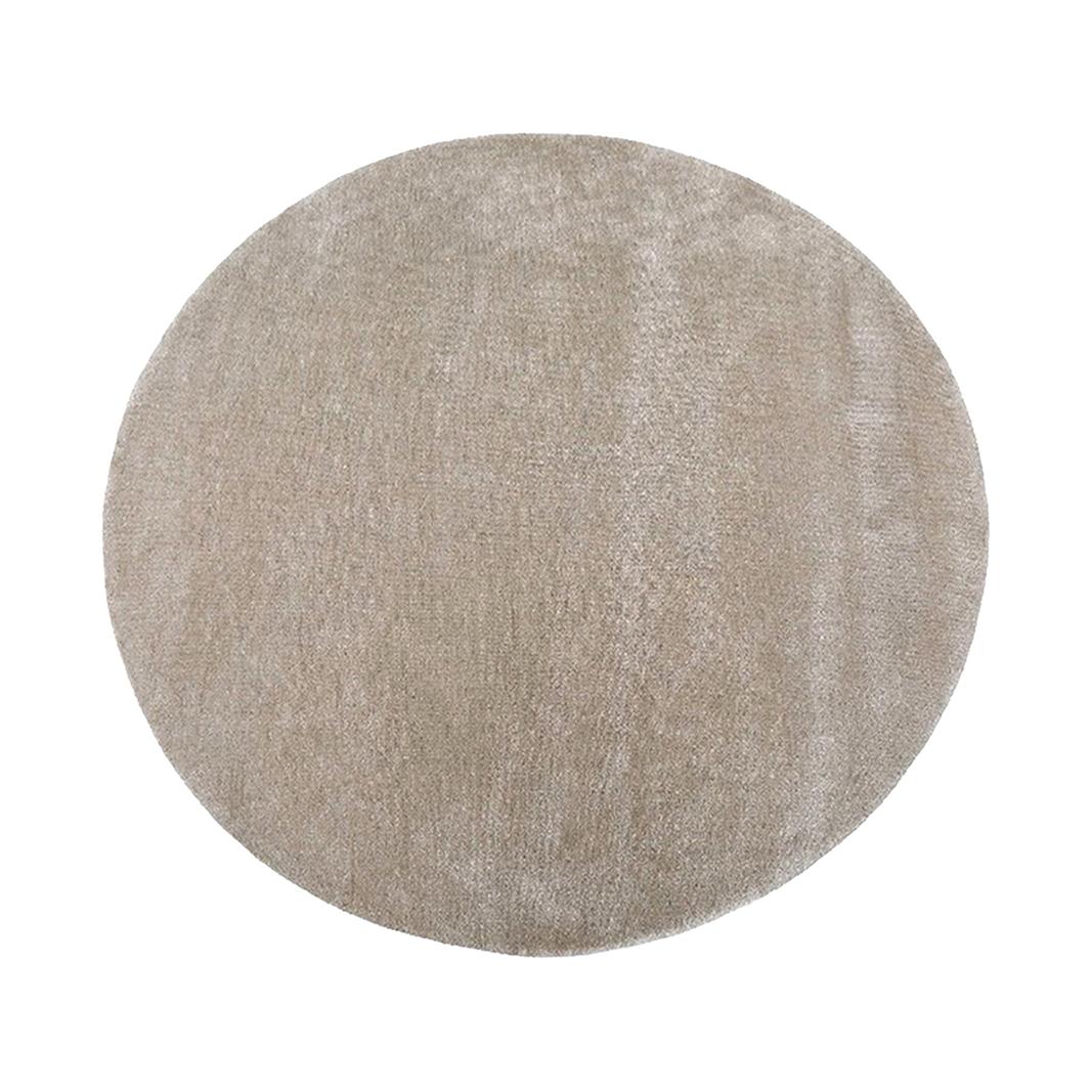  Vloerkleden Mila - Taupe - Polyester - 150x150 cm - Rond afbeelding 1