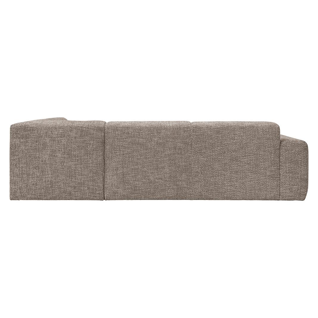  Hoekbank Verona - Taupe - Geweven - Rechts Voorstaand afbeelding 3