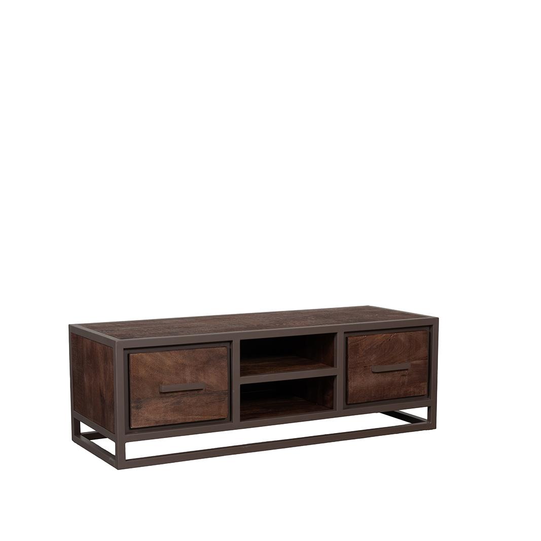  Tv-meubel Peru - Espresso - Mangohout - 120 cm afbeelding 2