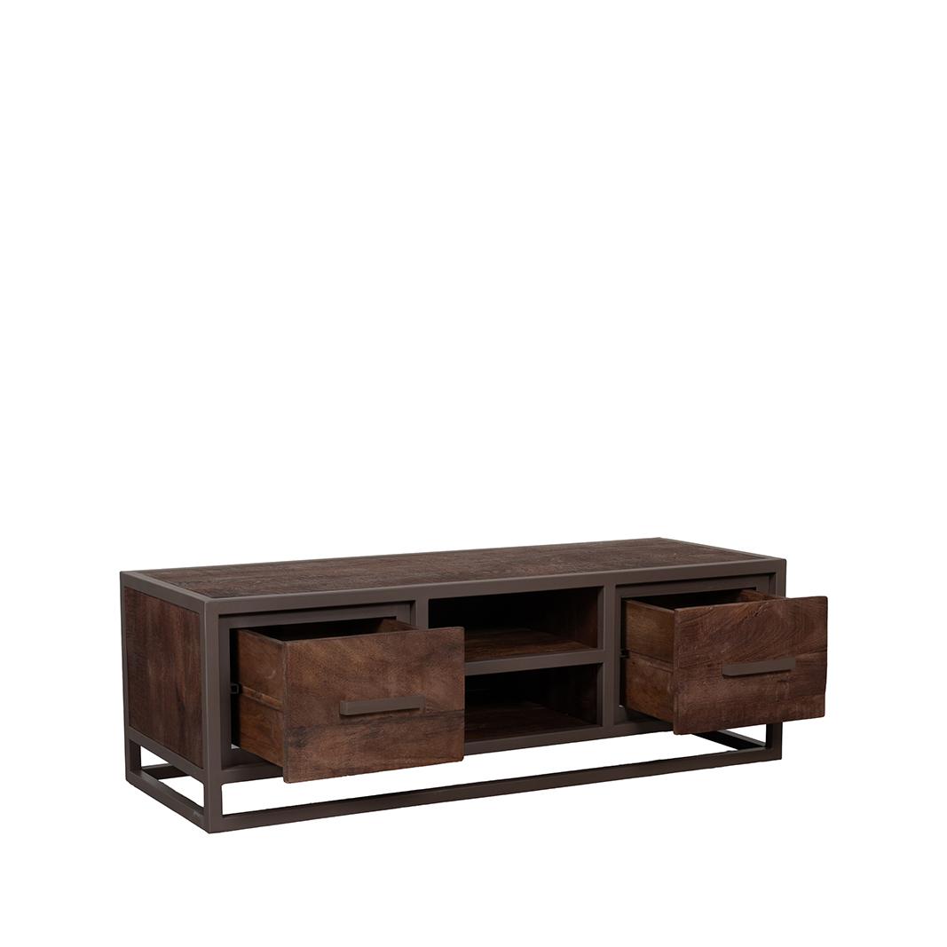  Tv-meubel Peru - Espresso - Mangohout - 120 cm afbeelding 4