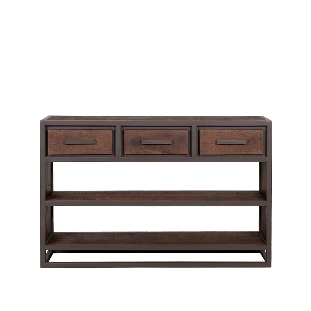  Sidetable Peru - Espresso - Mangohout - 115 cm afbeelding 1