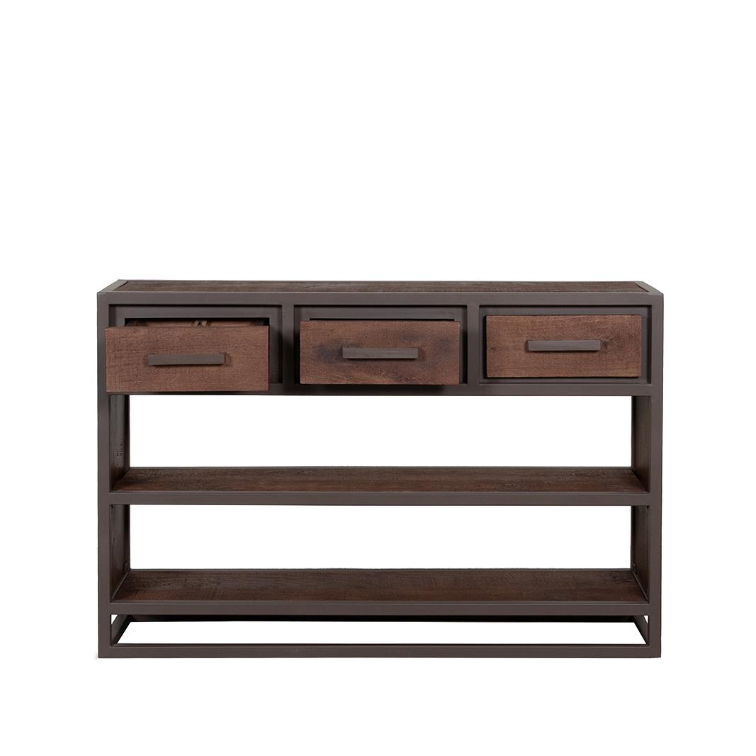  Sidetable Peru - Espresso - Mangohout - 115 cm afbeelding 3