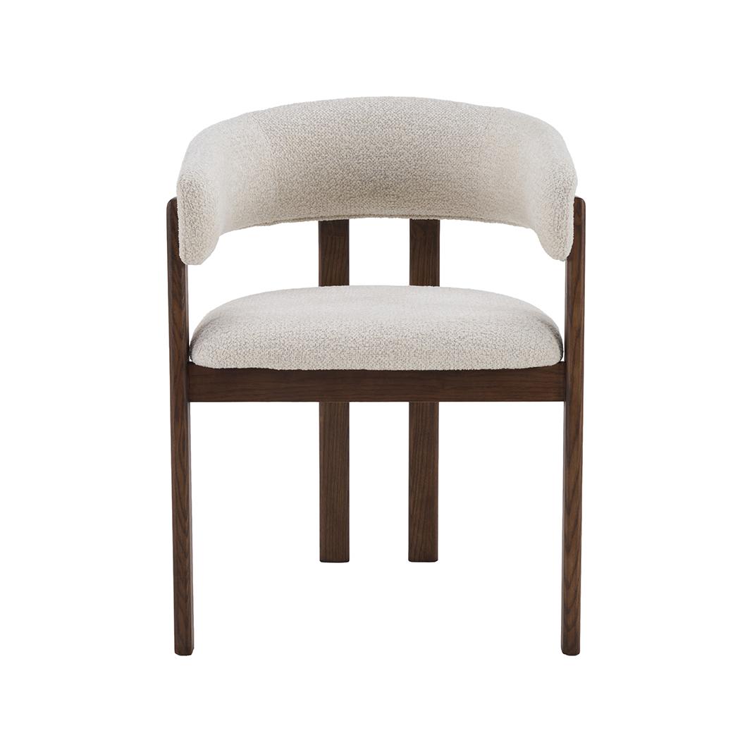  Eetkamerstoel Osaka - Naturel - Geweven - Walnoot Houten Frame afbeelding 2