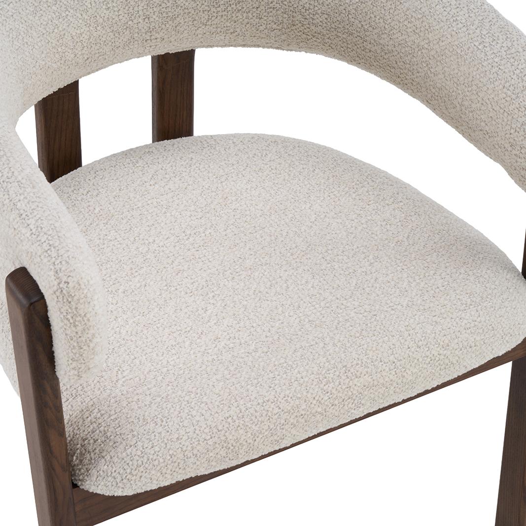  Eetkamerstoel Osaka - Naturel - Geweven - Walnoot Houten Frame afbeelding 6