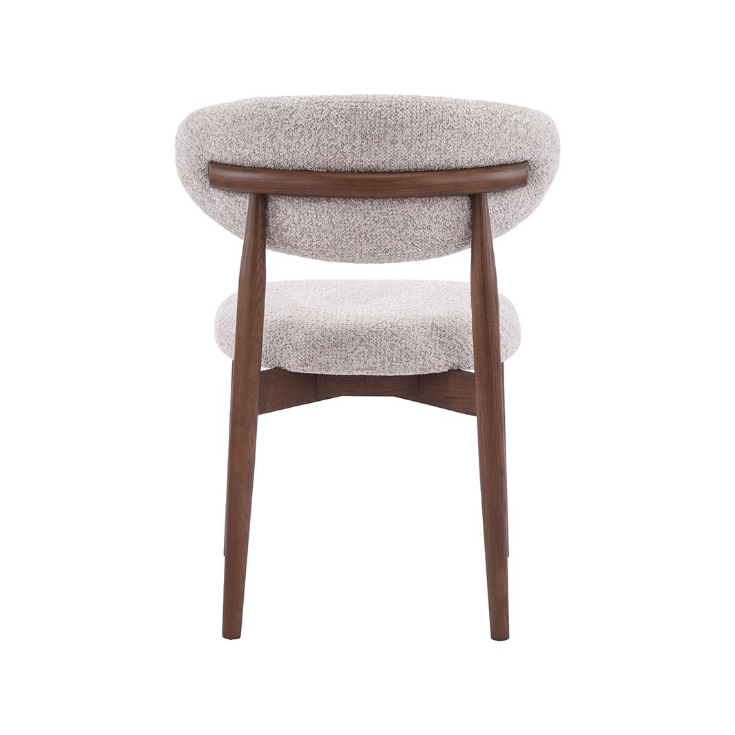  Eetkamerstoel Kyoto - Beige - Geweven - Walnoot Houten Frame afbeelding 5