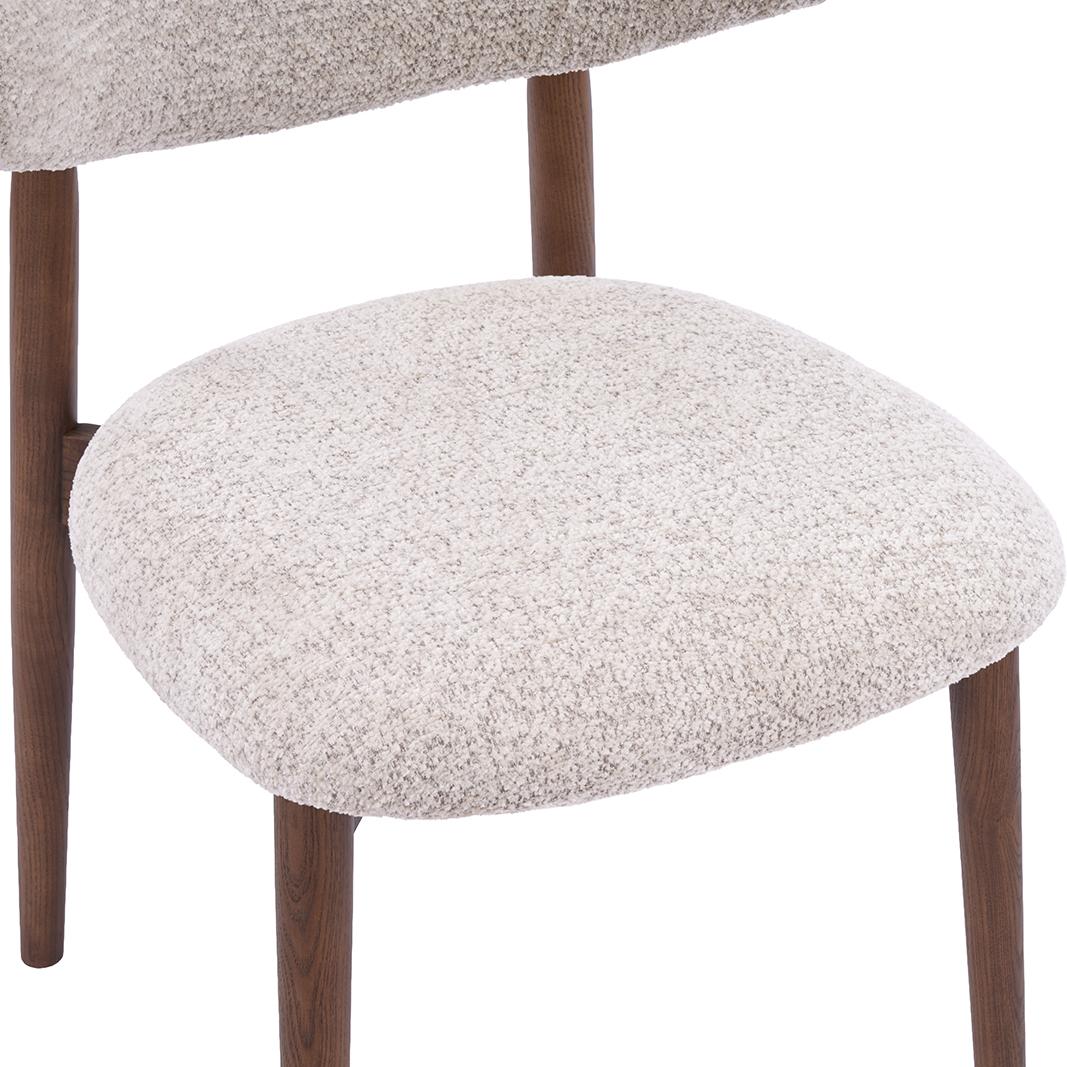  Eetkamerstoel Kyoto - Beige - Geweven - Walnoot Houten Frame afbeelding 6