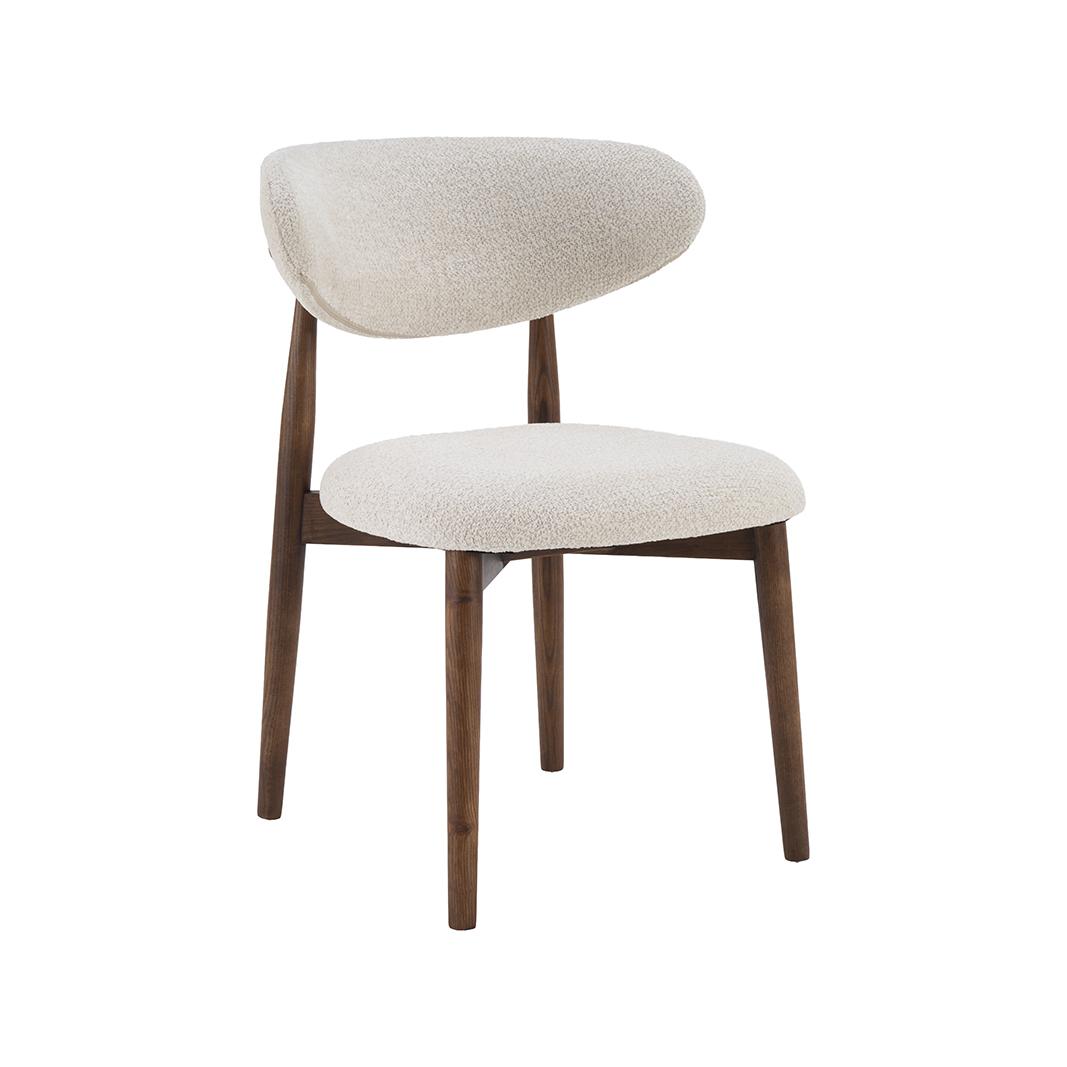  Eetkamerstoel Kyoto - Naturel - Geweven - Walnoot Houten Frame afbeelding 1