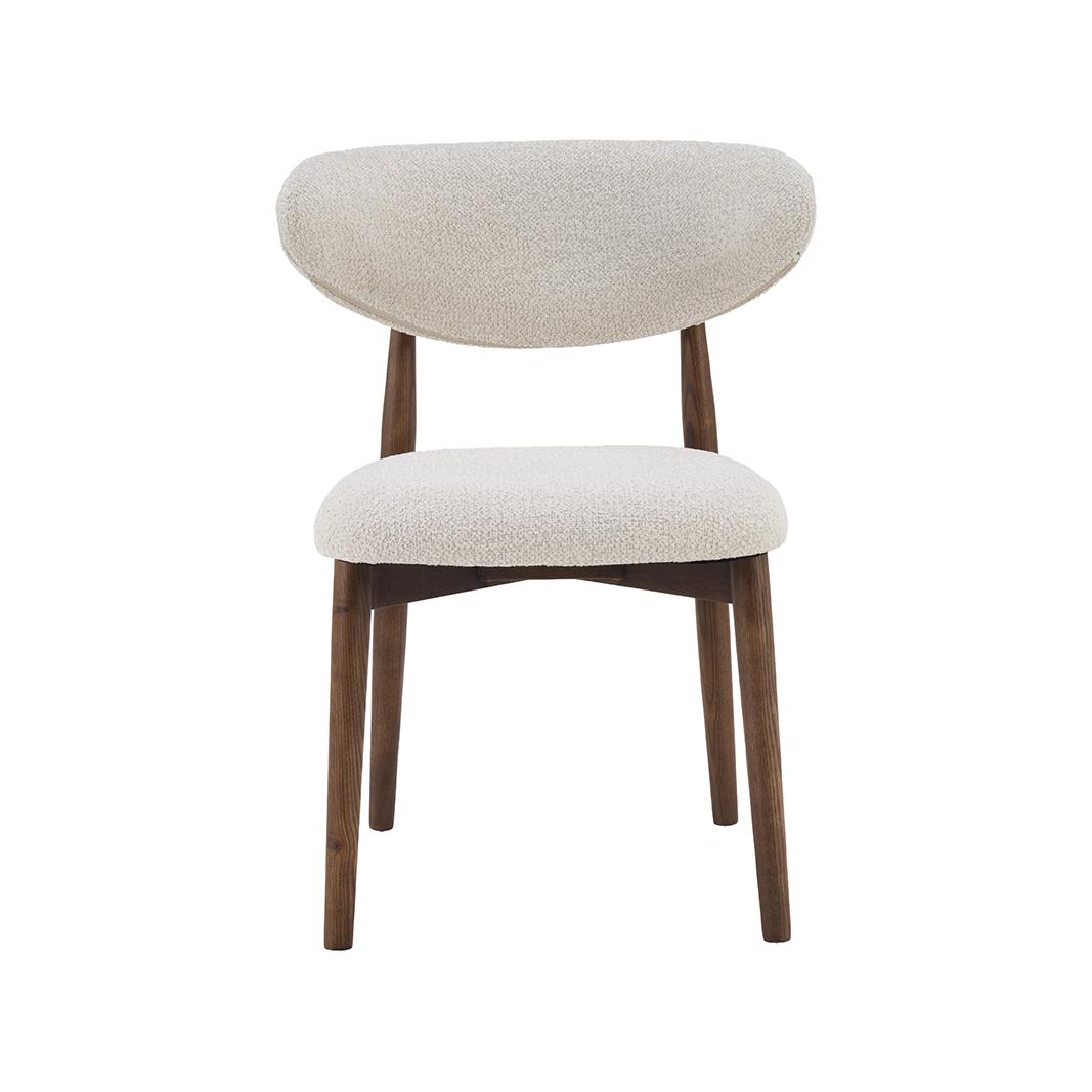  Eetkamerstoel Kyoto - Naturel - Geweven - Walnoot Houten Frame afbeelding 2