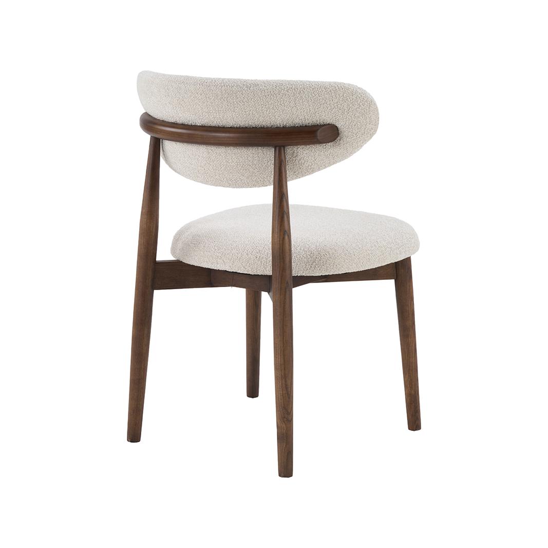  Eetkamerstoel Kyoto - Naturel - Geweven - Walnoot Houten Frame afbeelding 4