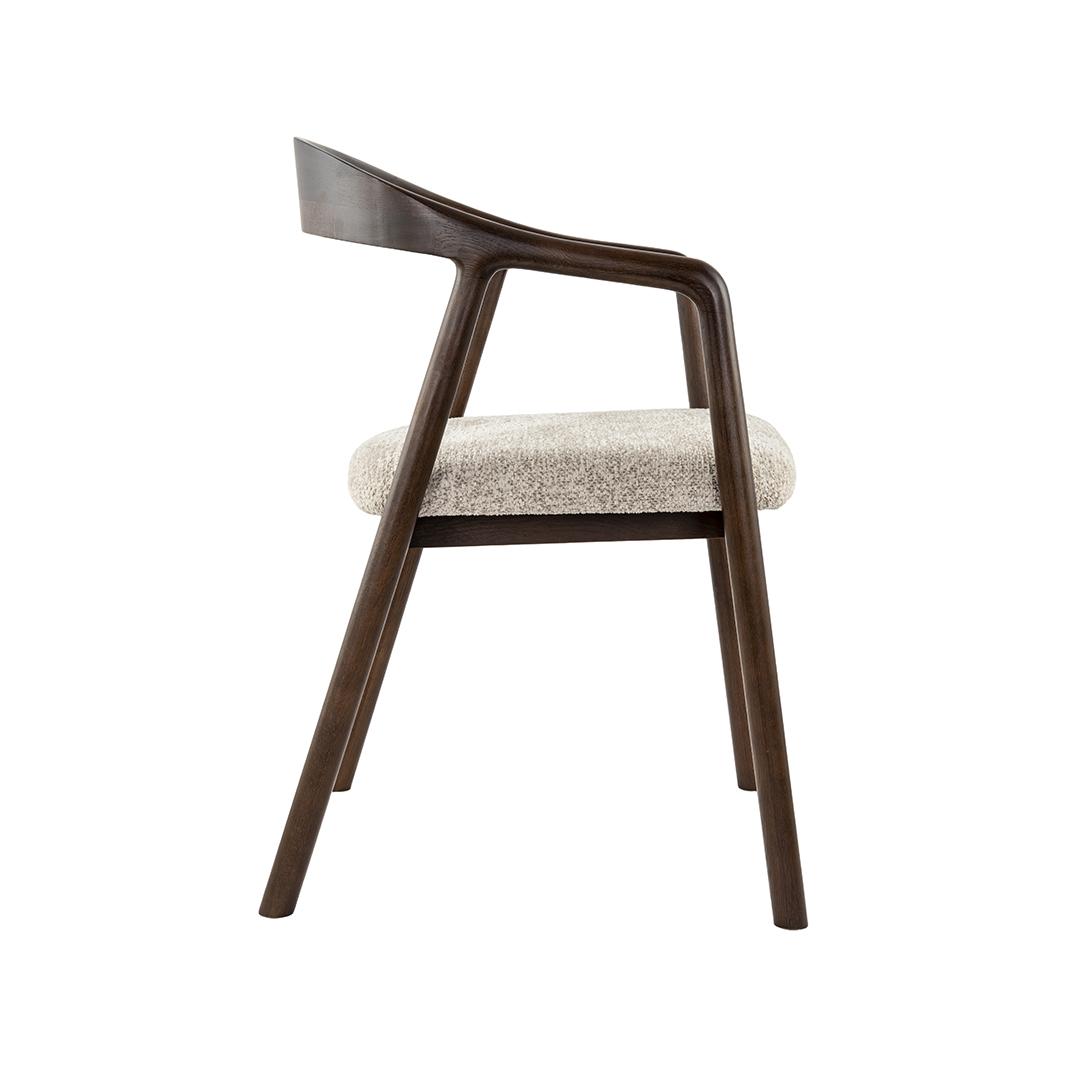  Eetkamerstoel Lone - Beige - Geweven afbeelding 3