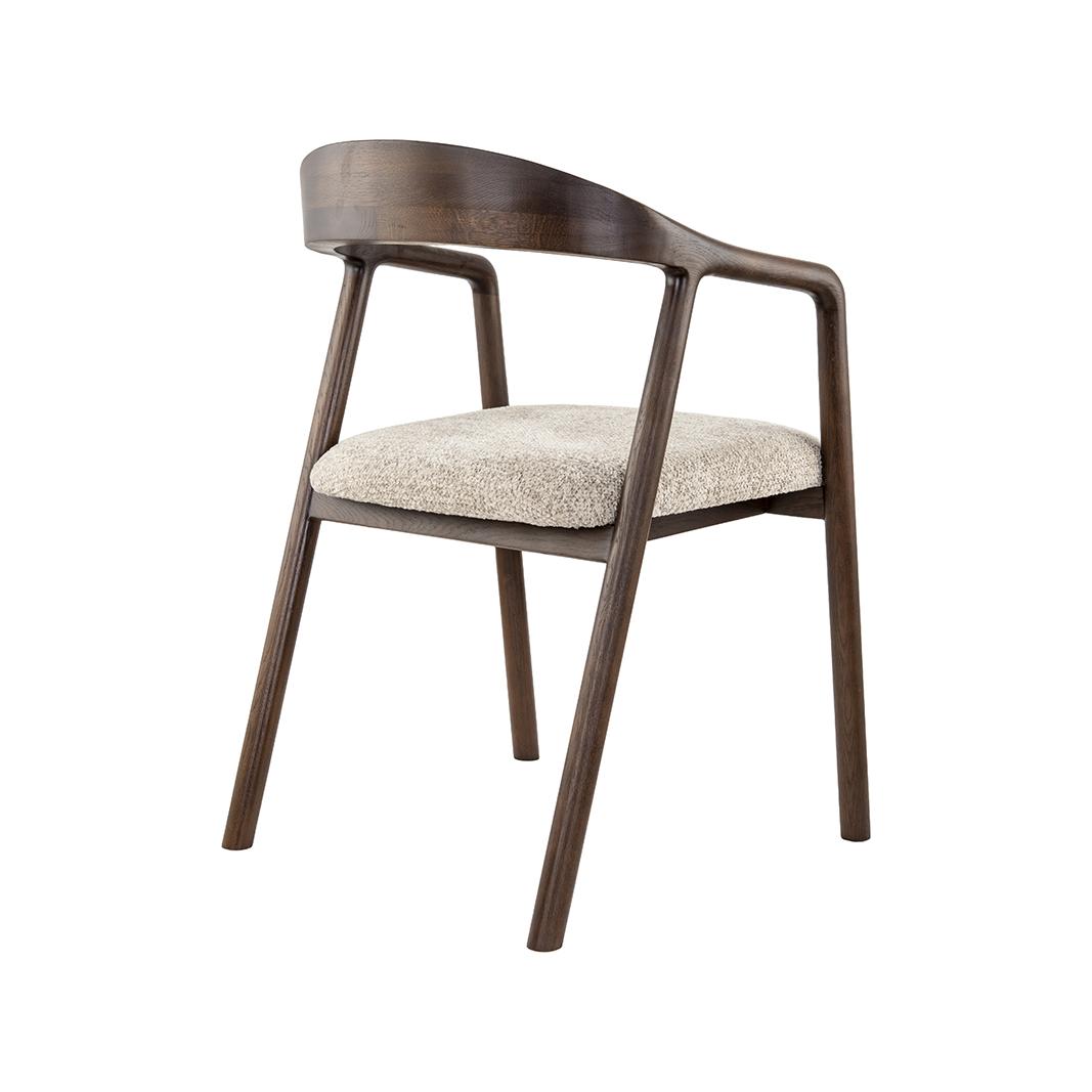  Eetkamerstoel Lone - Beige - Geweven afbeelding 4