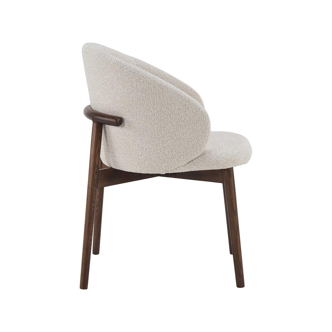  Eetkamerstoel Nagano - Naturel - Geweven - Walnoot Houten Frame afbeelding 3
