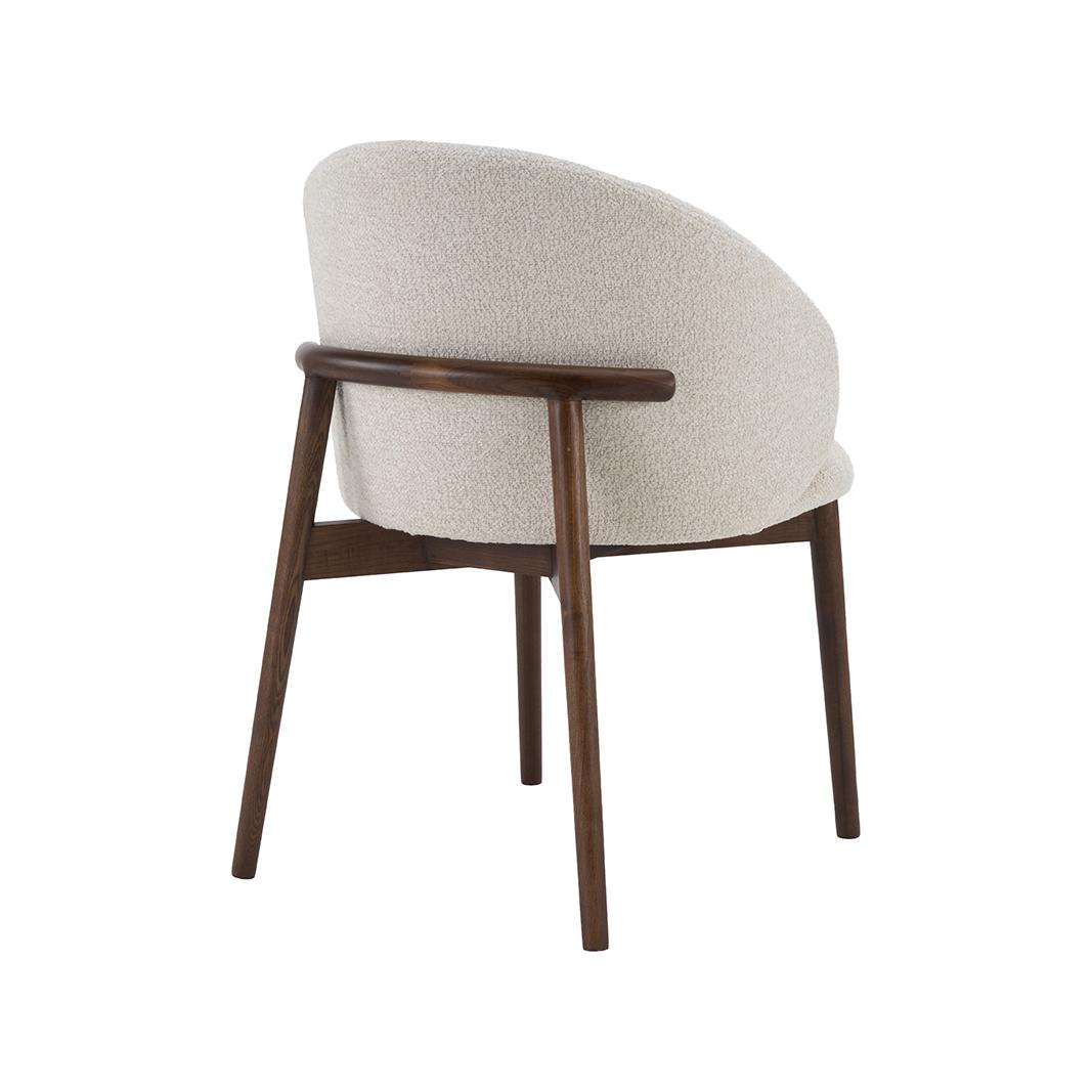  Eetkamerstoel Nagano - Naturel - Geweven - Walnoot Houten Frame afbeelding 4