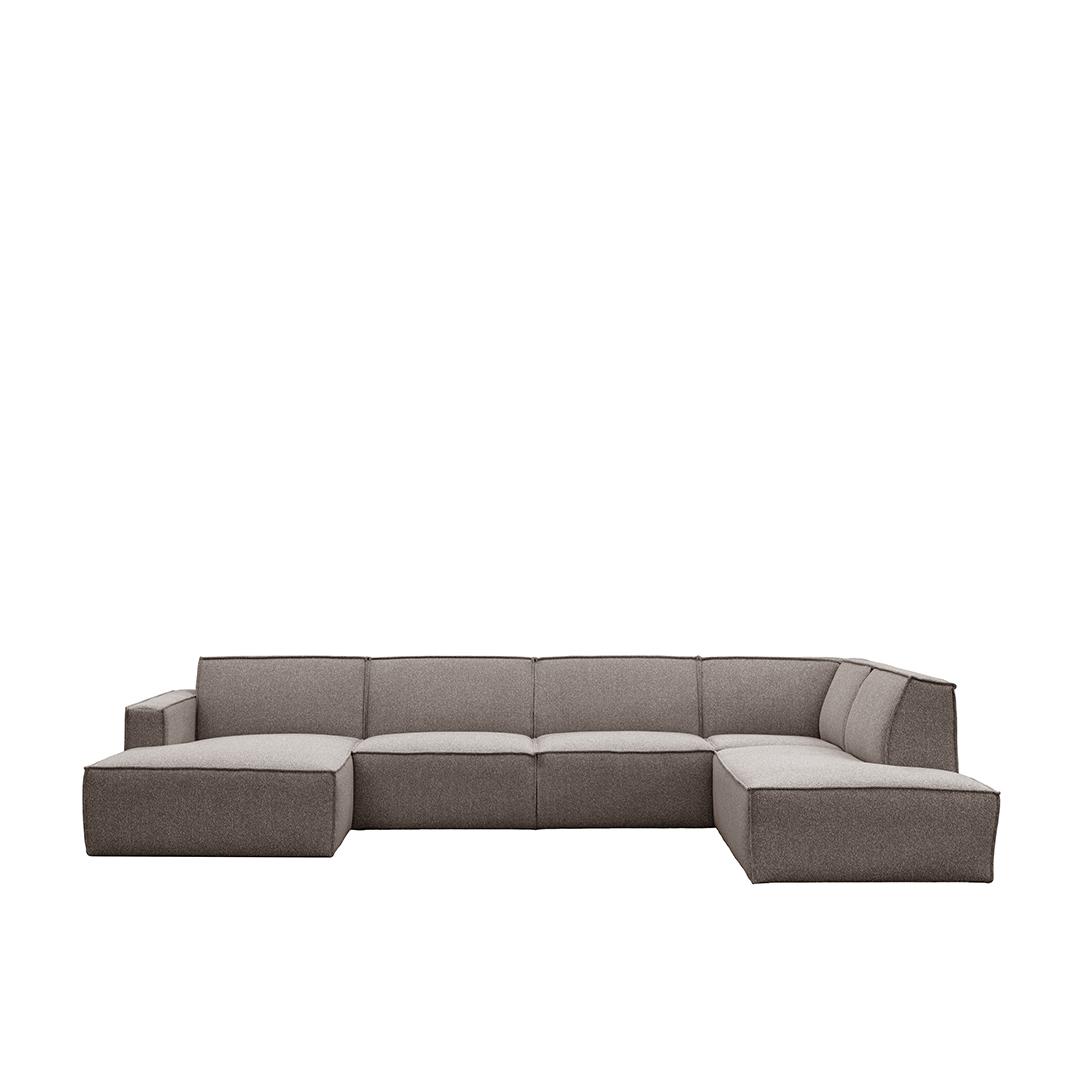  Bank Kay - Mushroom - Boucle - Rechts Voorstaand afbeelding 1