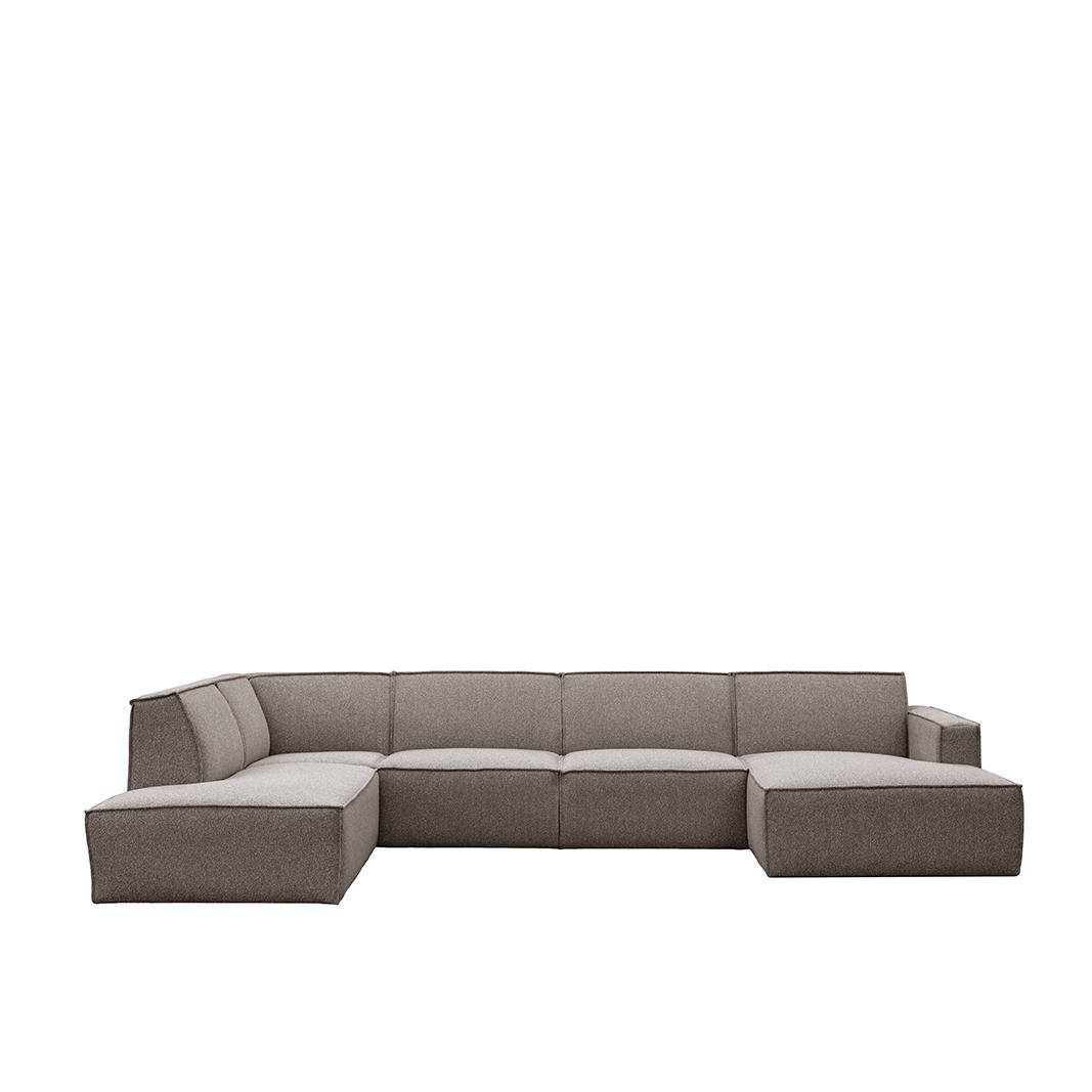  Bank Kay - Mushroom - Boucle - Links Voorstaand afbeelding 1