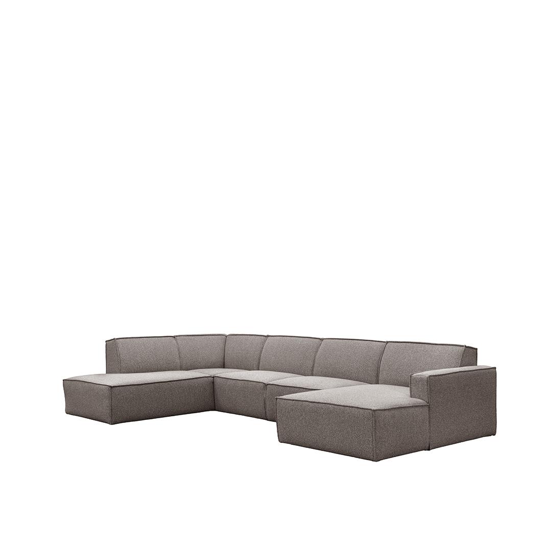  Bank Kay - Mushroom - Boucle - Links Voorstaand afbeelding 2
