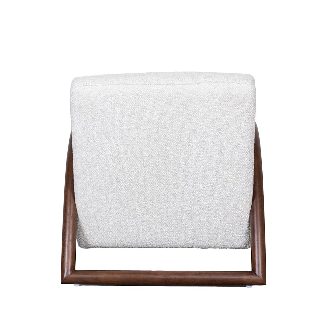  Fauteuil Viggo - Naturel - Geweven - Walnoot Houten Frame afbeelding 5