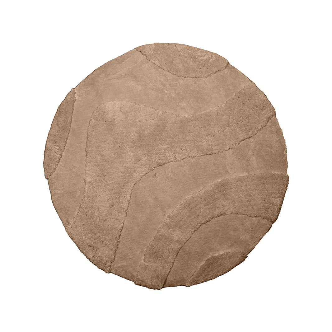  Vloerkleden Rima - Beige - Synthetisch - 200x200 cm - Rond afbeelding 1