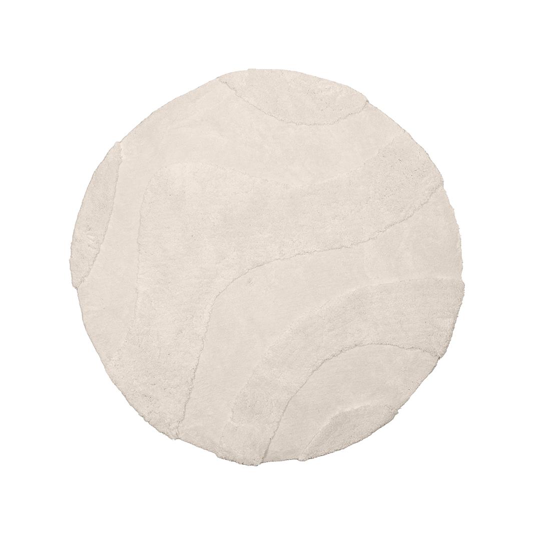  Vloerkleden Rima - Ivoor - Synthetisch - 200x200 cm - Rond afbeelding 1