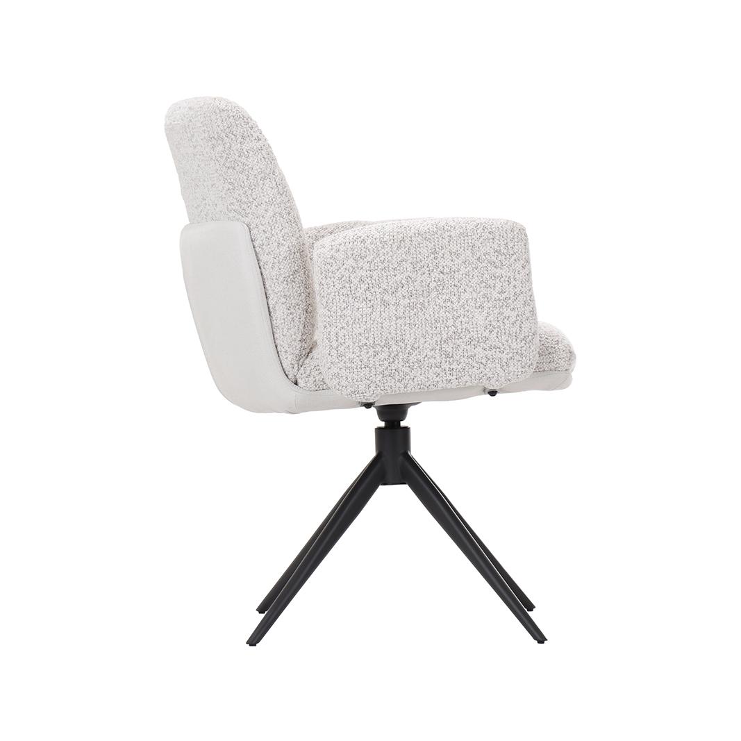  Eetkamerstoelen Unreal - Champagne - Geweven afbeelding 4