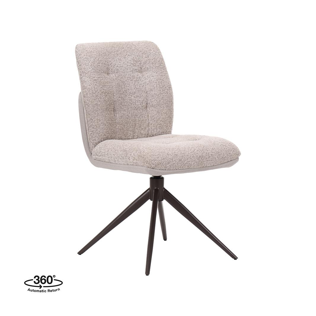  Eetkamerstoelen No Way - Beige - Geweven afbeelding 1