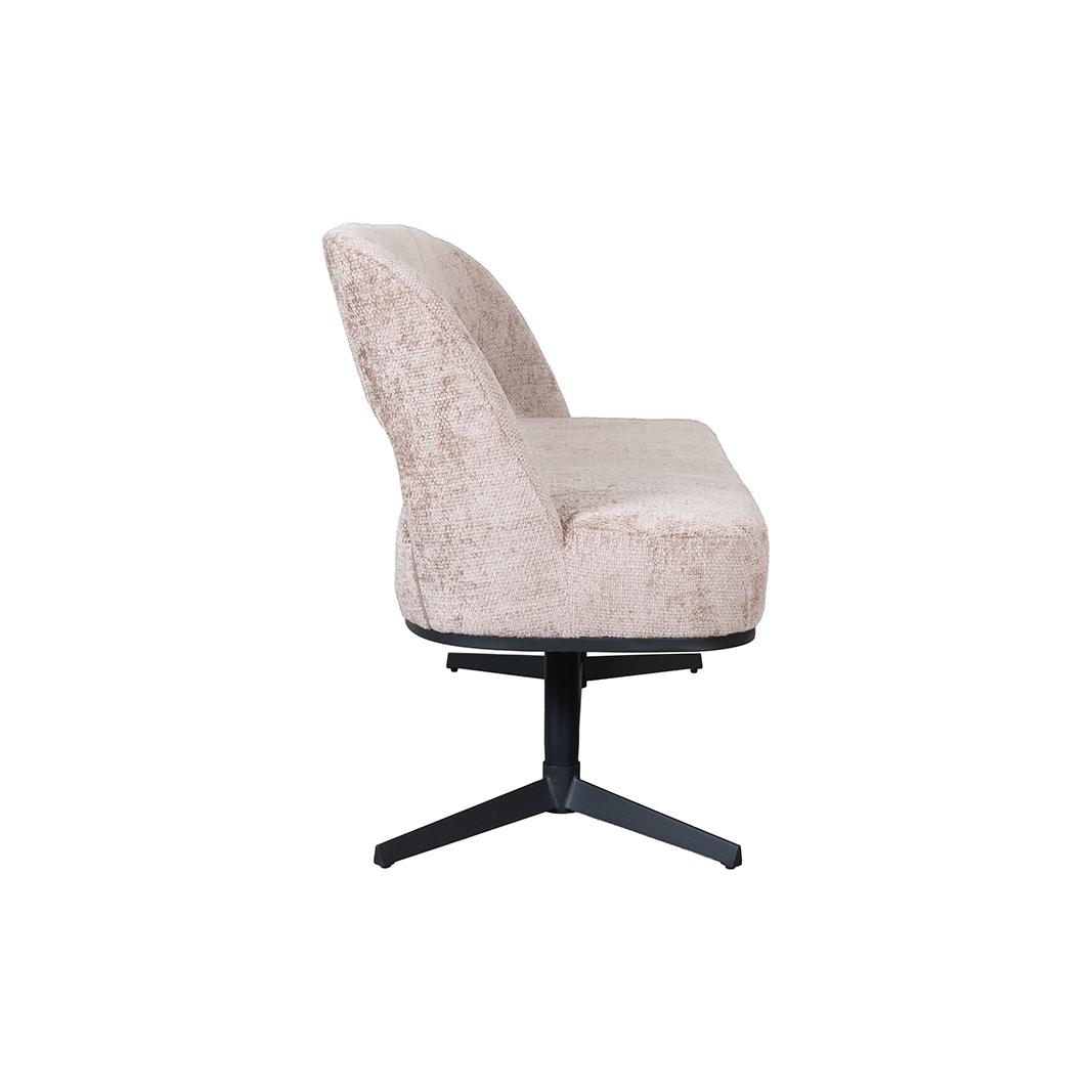  Eetkamerbanken Port Grimaud - Naturel - Chenille afbeelding 3