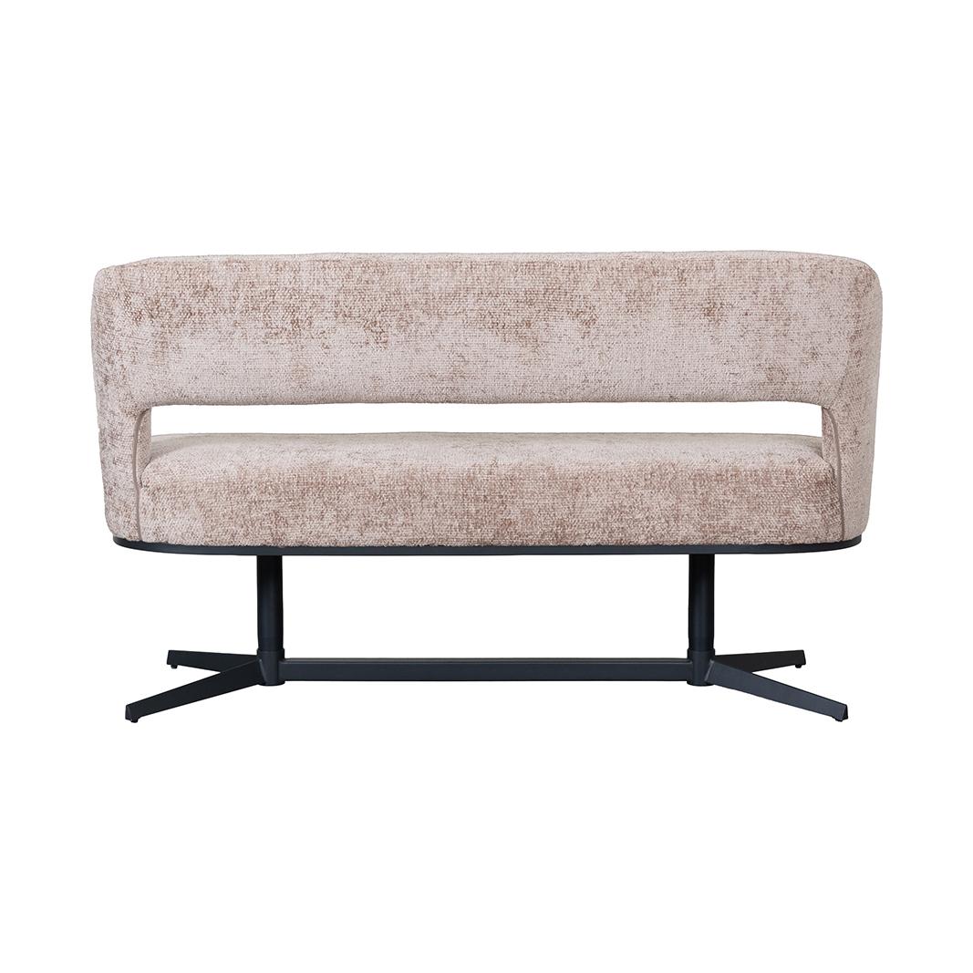  Eetkamerbanken Port Grimaud - Naturel - Chenille afbeelding 4